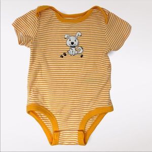 ROCOCO | 3/$15 Baby Orange and White Striped Diaper Shirt